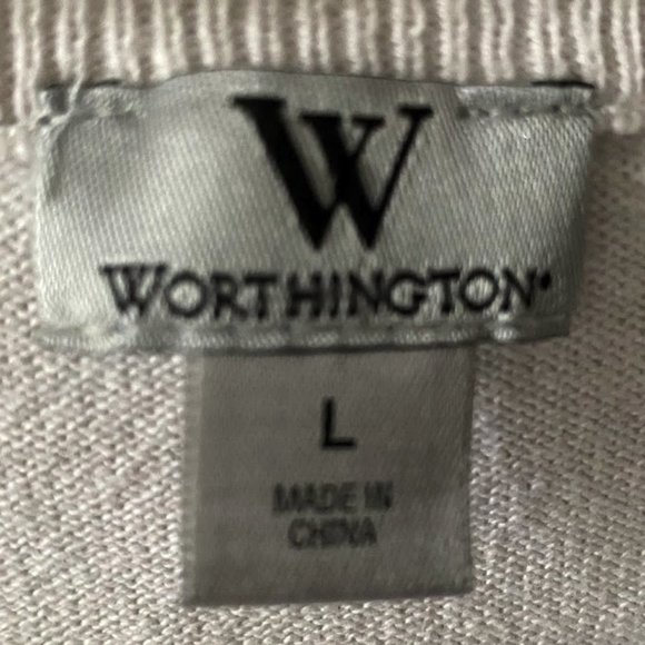 Worthington Black & White Polka-dot Ruched Cardigan - Picture 5 of 8